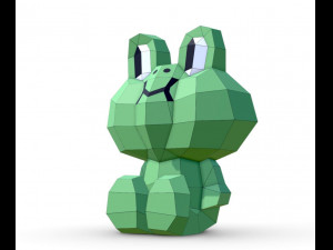 lowpoly frog leonardo 3D Model