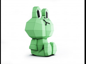 lowpoly frog leonardo 3D Model