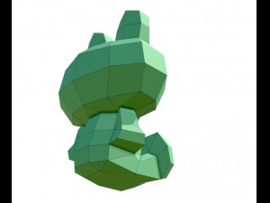 lowpoly frog leonardo 3D Model