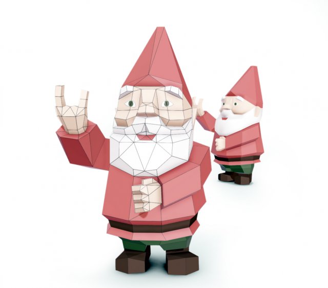 gnome Modello 3D .c4d .max .obj .3ds .fbx .stl .blend 