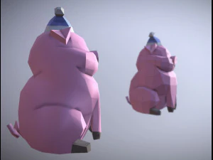 pig waddles 3D Model