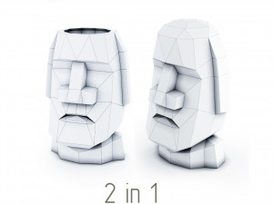 head moai Modelo 3D
