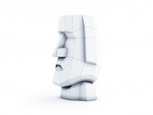 head moai Modelo 3D