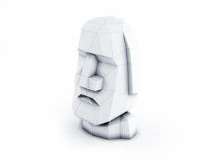 head moai Modelo 3D