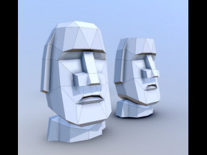 head moai Modelo 3D