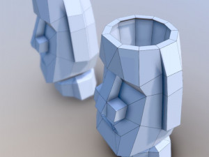 head moai Modelo 3D