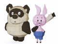 Winnie the Pooh and Penny USSR 3D Model