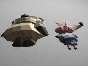 winnie the pooh and penny ussr 3D Model