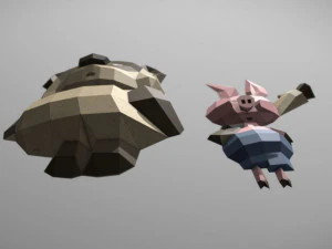 winnie the pooh e penny urss Modello 3D