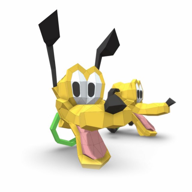 trophy dog pluto Modelo 3D .c4d .max .obj .3ds .fbx .stl .blend 