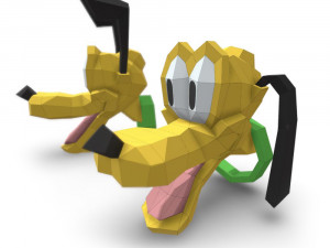 trophy dog pluto Modelo 3D