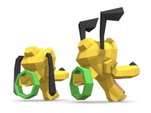 trophy dog pluto Modelo 3D