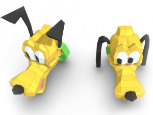 trophy dog pluto Modelo 3D