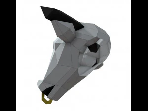 маска быка 3D Модель