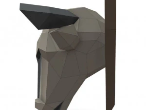 trofeo de cabeza de toro Modelo 3D