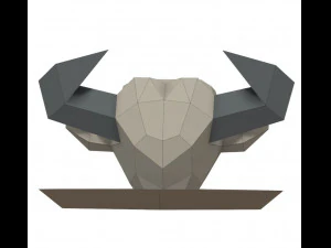 trofeo de cabeza de toro Modelo 3D