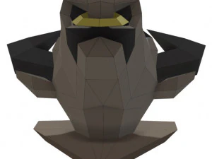 trofeo de cabeza de toro Modelo 3D