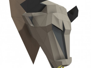 bull head trophy Modello 3D