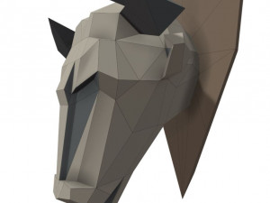 bull head trophy Modello 3D