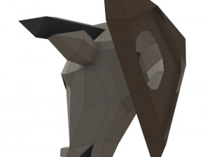 bull head trophy Modello 3D