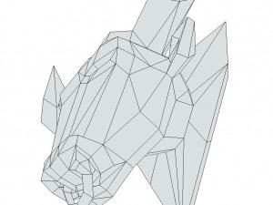 bull head trophy Modello 3D