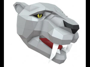 trofeo tigre dientes de sable Modelo 3D