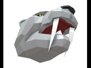 trofeo tigre dientes de sable Modelo 3D