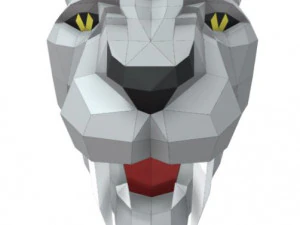 trofeo tigre dientes de sable Modelo 3D
