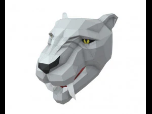 trofeo tigre dientes de sable Modelo 3D