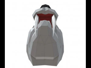 trofeo tigre dientes de sable Modelo 3D