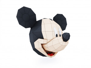 mickey mouse trophy head 3D Model