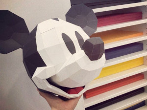 mickey mouse trophy head Modelo 3D