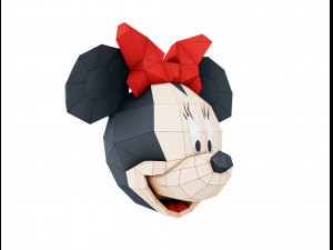 minnie mouse head trophy 3D Model