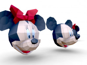 minnie mouse head trophy Modelo 3D