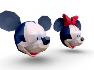 minnie mouse head trophy Modelo 3D