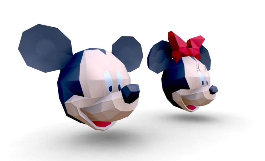 Minnie Mouse Head Trophy 3d Model In Cartoon 3dexport