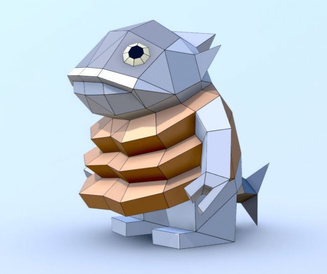fish maguro senpai salmon Modèle 3D .c4d .max .obj .3ds .fbx .stl .blend 