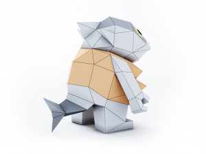fish maguro senpai salmon Modèle 3D