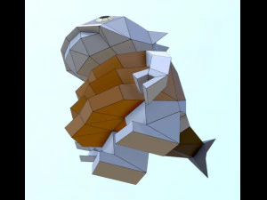 рыба магуро семпай лосось 3D Модель