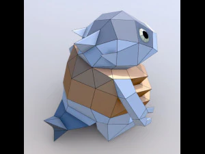 рыба магуро семпай лосось 3D Модель