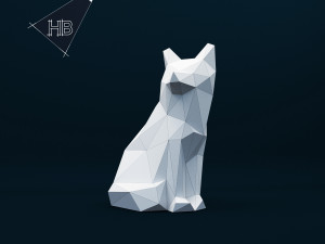 fox lowpoly 3D मॉडल