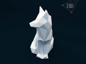 fox lowpoly Modelo 3D