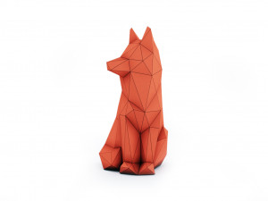 fox lowpoly Modelo 3D