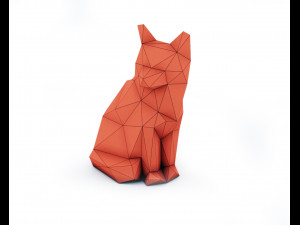 fox lowpoly Modelo 3D