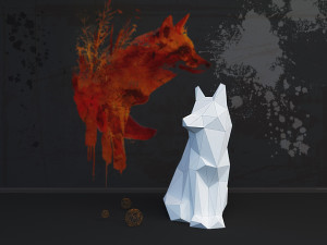 fox lowpoly Modelo 3D