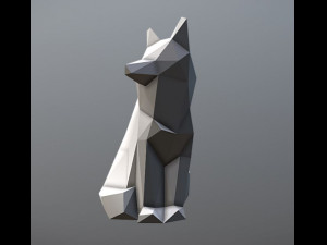 fox lowpoly Modelo 3D