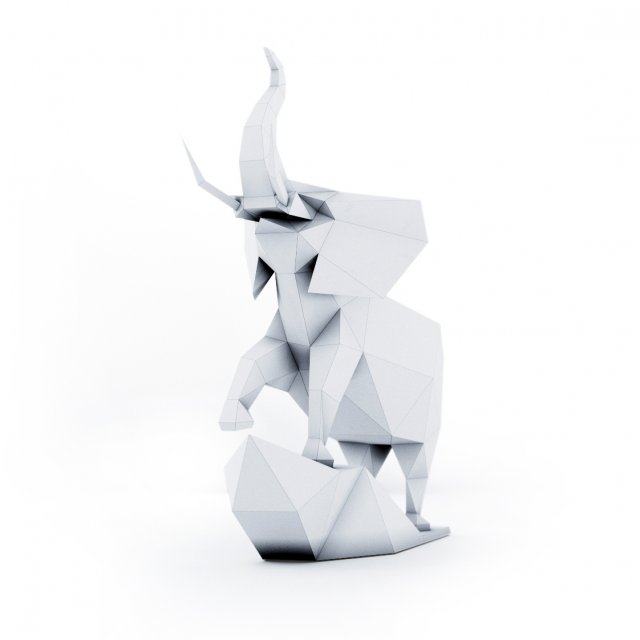 elephant 3D Model .c4d .max .obj .3ds .fbx .stl .blend 