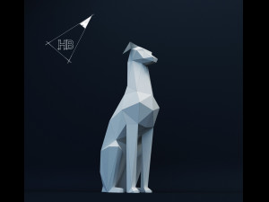dog doberman 3Dモデル