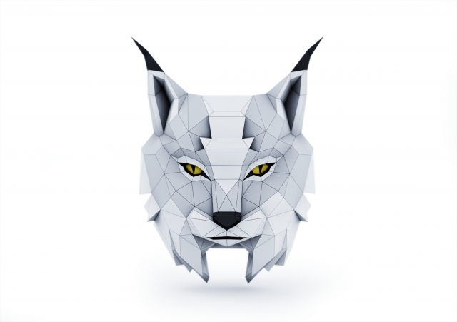 lynx trophy head 3D Model .c4d .max .obj .3ds .fbx .stl .blend 
