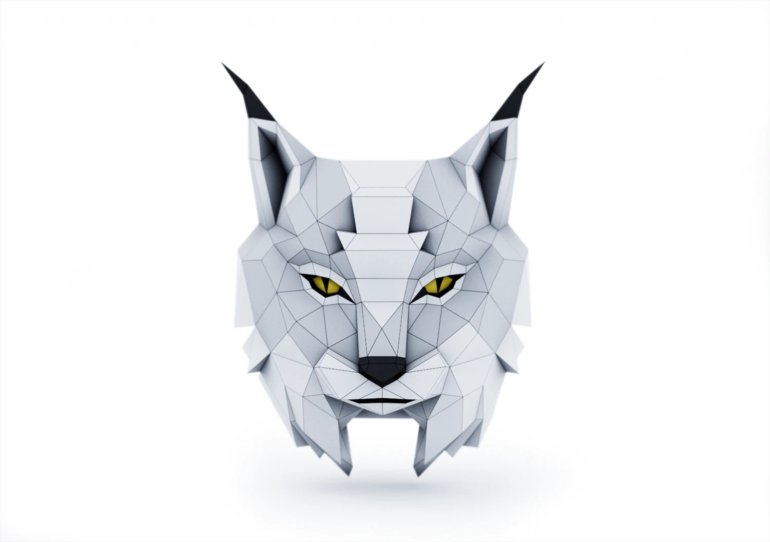 lynx trophy head 3D Model .c4d .max .obj .3ds .fbx .stl .blend 